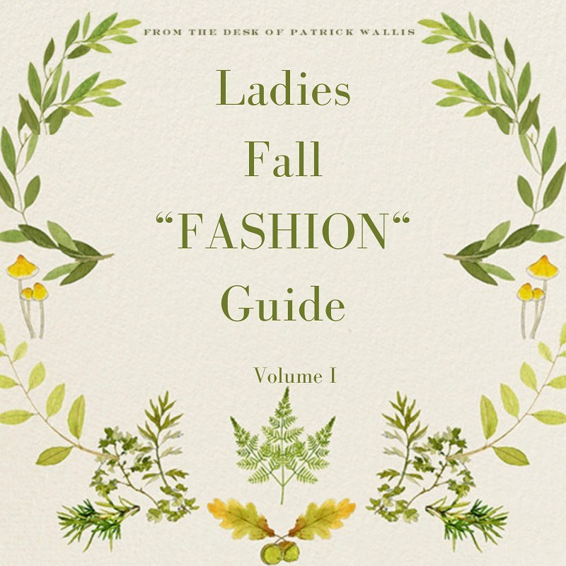 Ladies Fall “Fashion” Guide Vol.1
#ceciliebahnsen...